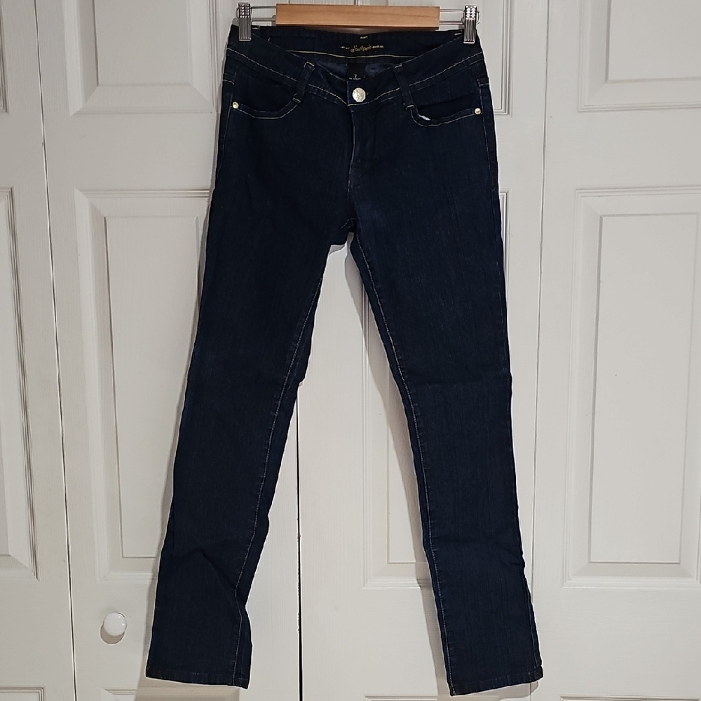 Southpole Dark Wash Straight Leg Jeans Women’s Size 7 – Classic Stretch Denim